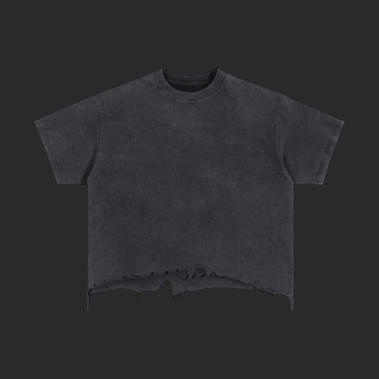 Vintage Wash Boxy Distressed Drip T