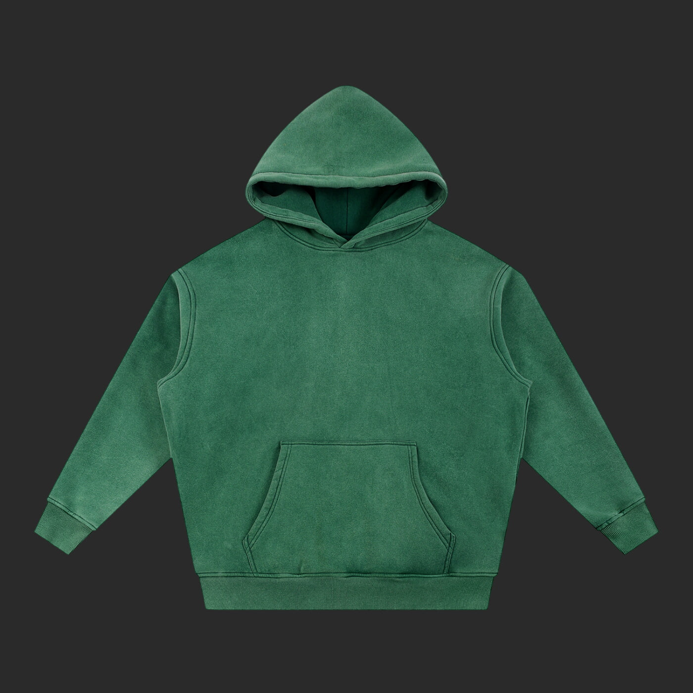 Snow Wash Fleece Oversize Drip Hoodie