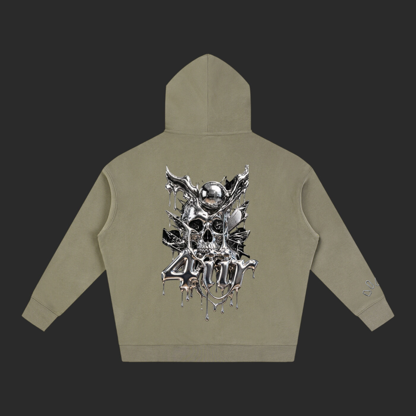 Oversize Fleeced Drip Hoodie