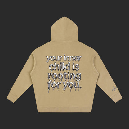 Oversize Fleeced Drip Hoodie