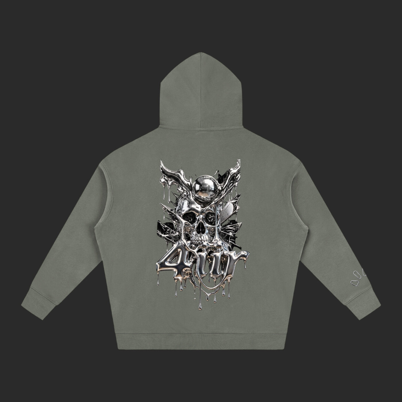 Oversize Fleeced Drip Hoodie