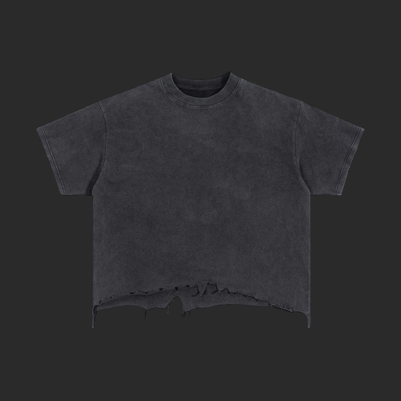 Vintage Wash Boxy Distressed Drip T
