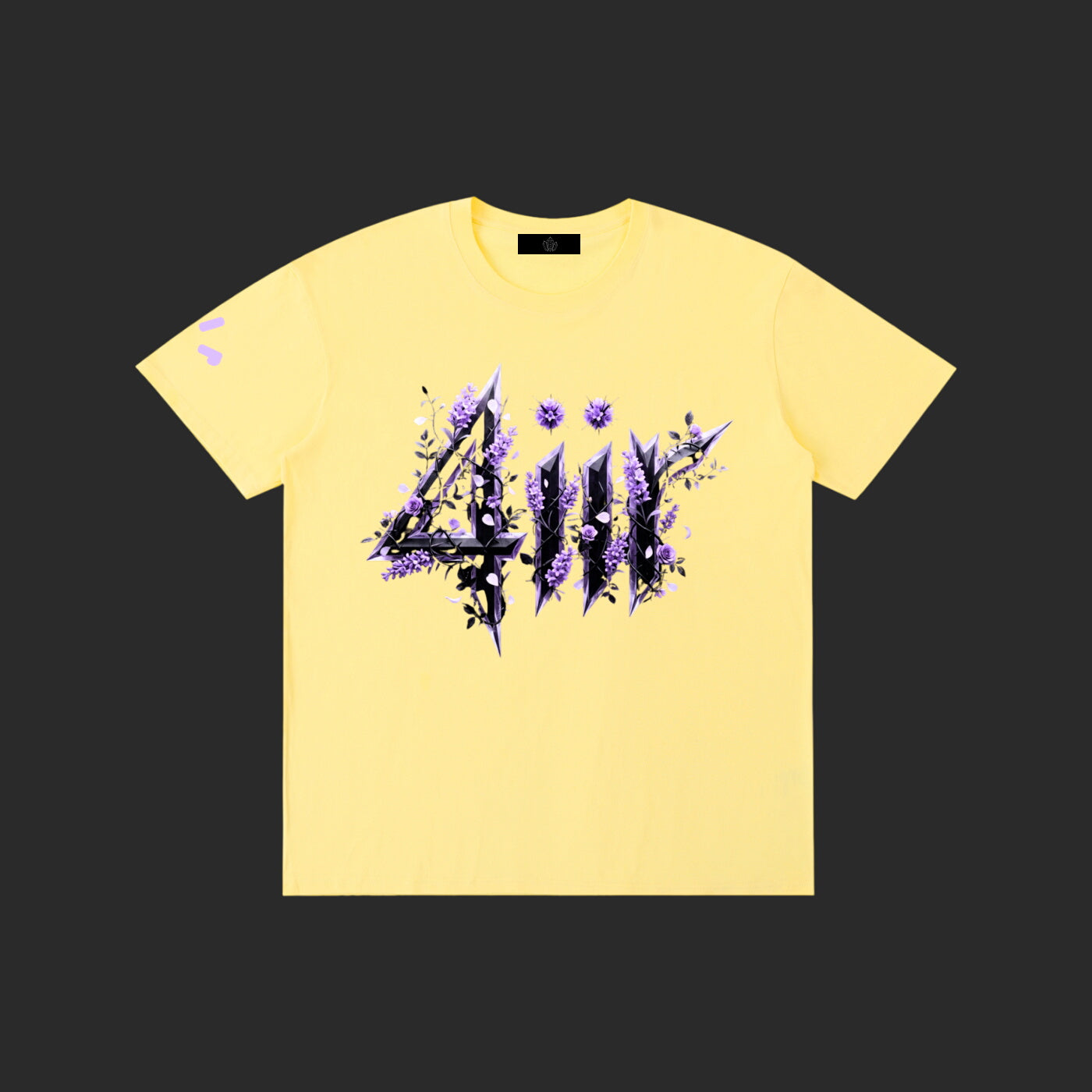 Purple Floral 4iir T