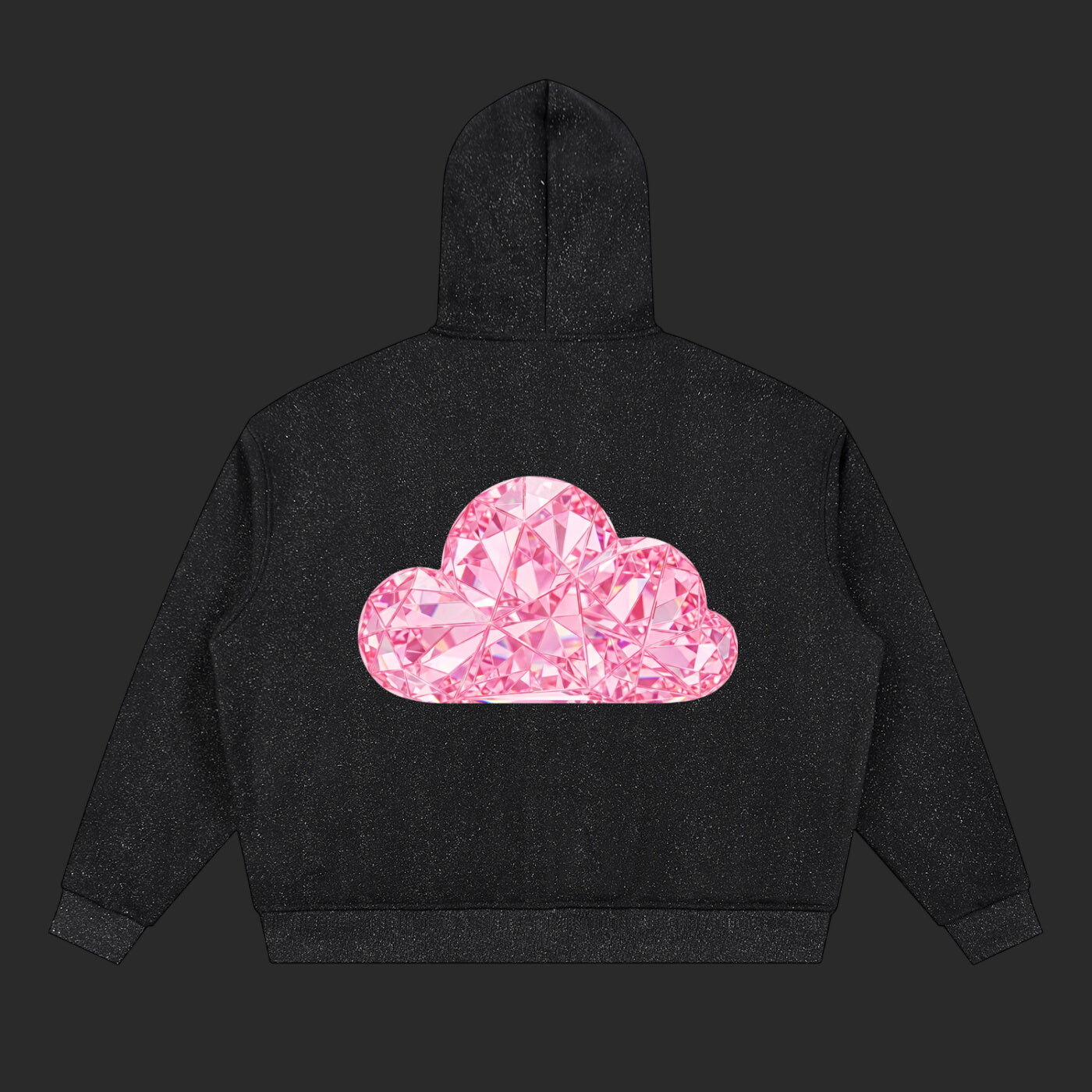 Unisex Sparkles Full Zip Boxy Hoodie