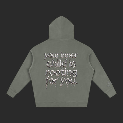Oversize Fleeced Drip Hoodie