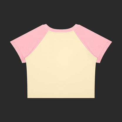Melt My Heart Crop Block Baby T