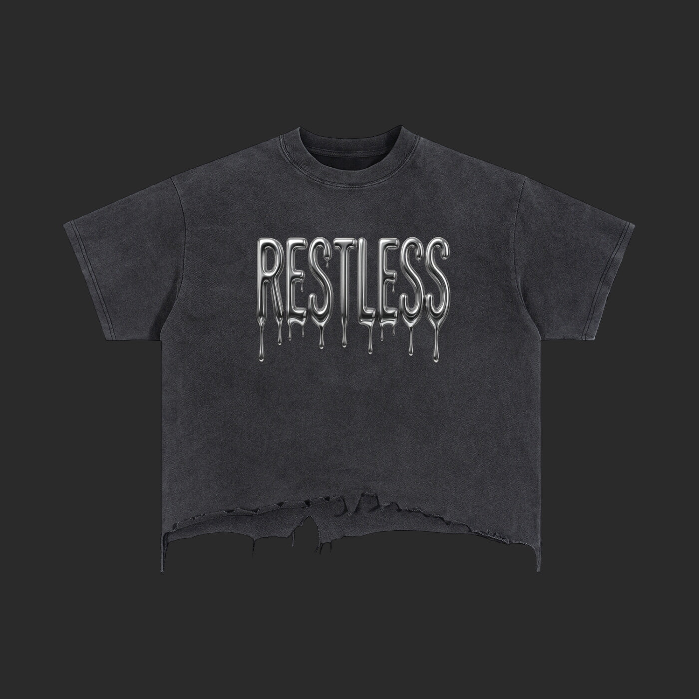Restless Boxy Distressed T