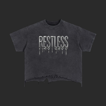 Restless Boxy Distressed T