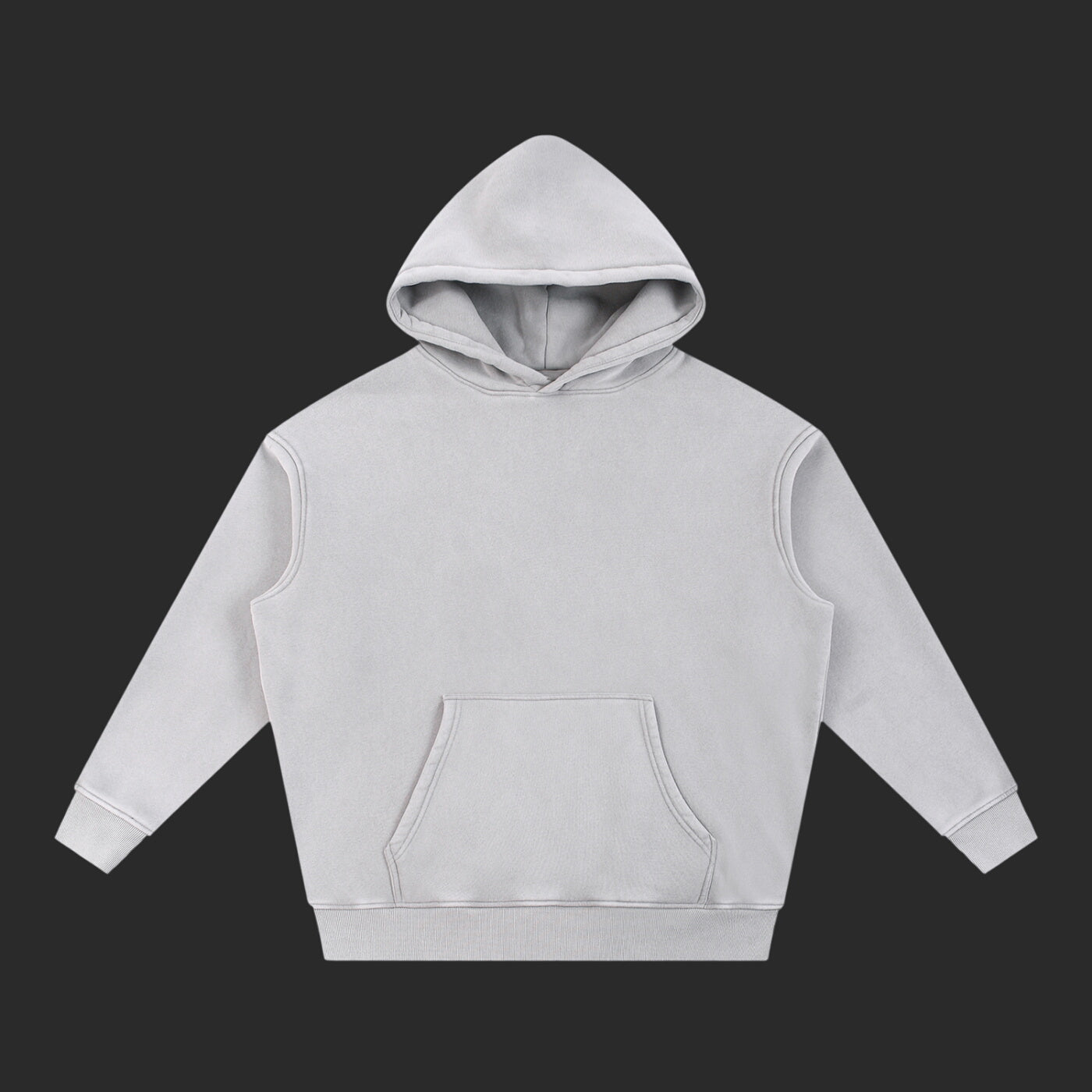 Snow Wash Fleece Oversize Drip Hoodie