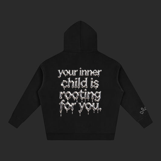 Oversize Fleeced Drip Hoodie