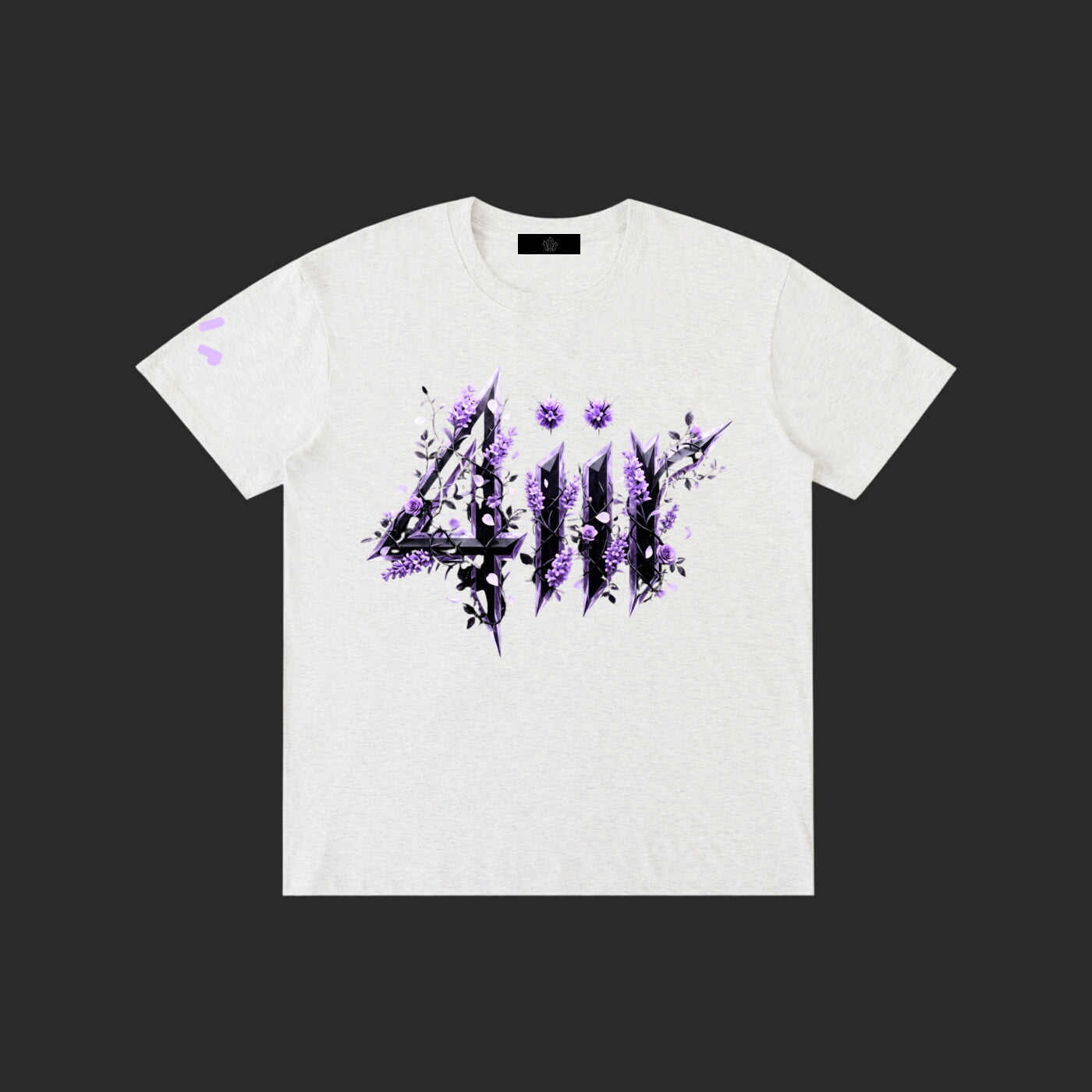 Purple Floral 4iir T