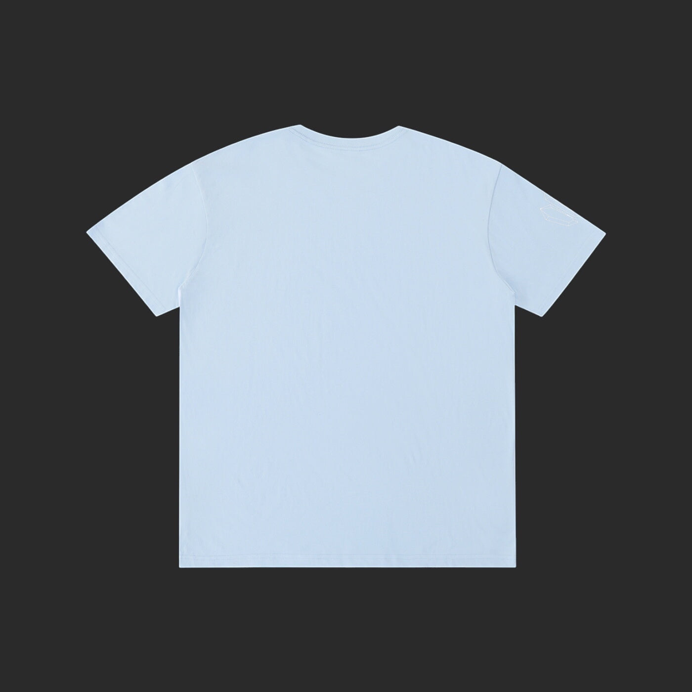 4iir Normie T light blue short sleeve cotton t-shirt, back view