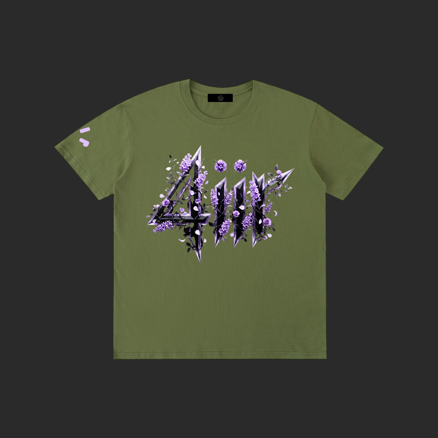 Purple Floral 4iir T