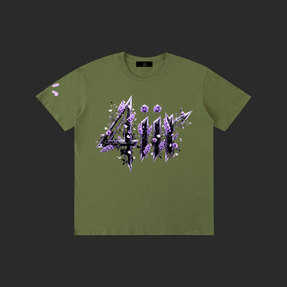 Purple Floral 4iir T