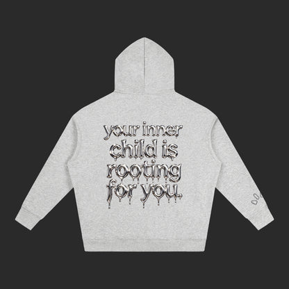 Oversize Fleeced Drip Hoodie