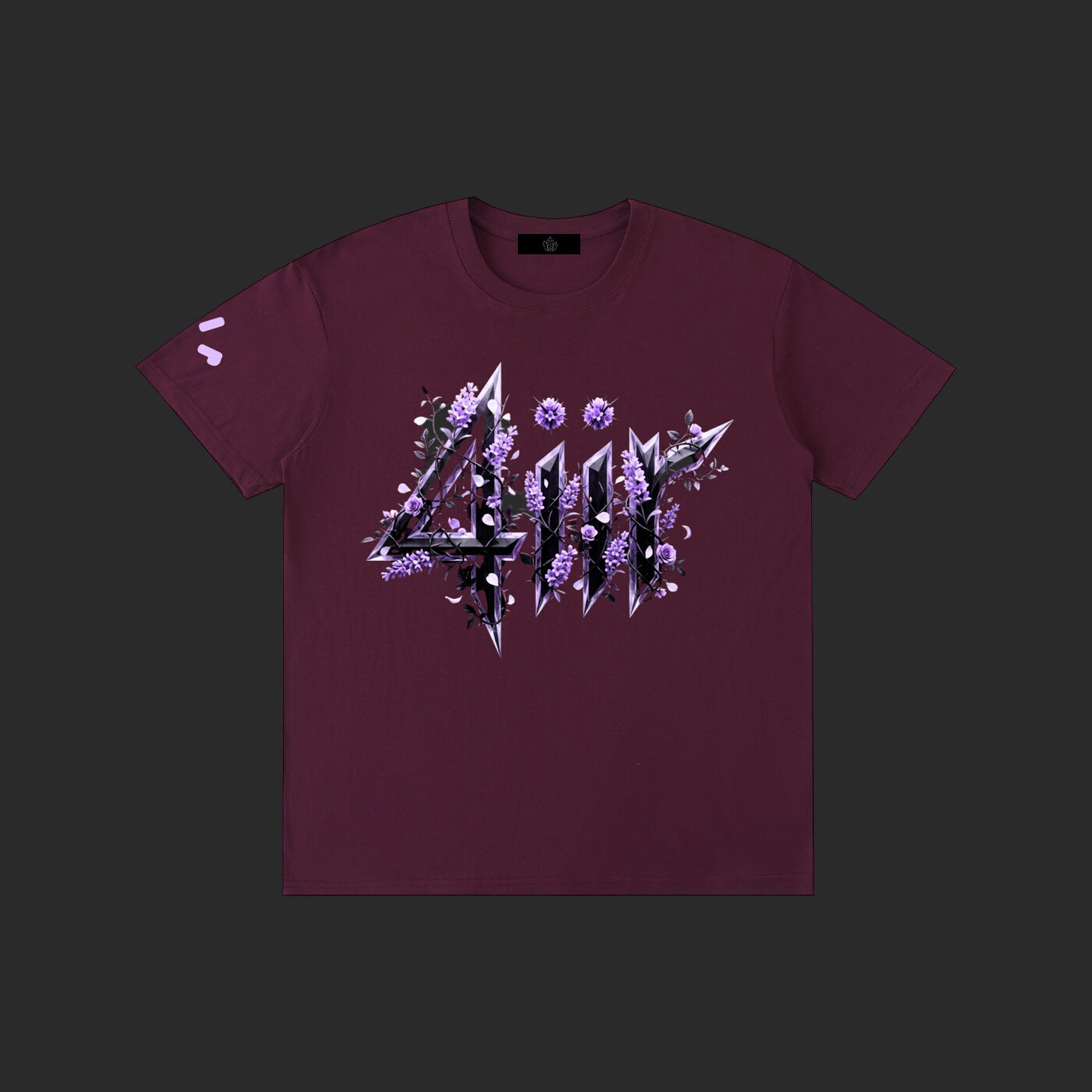 Purple Floral 4iir T