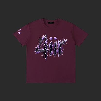 Purple Floral 4iir T