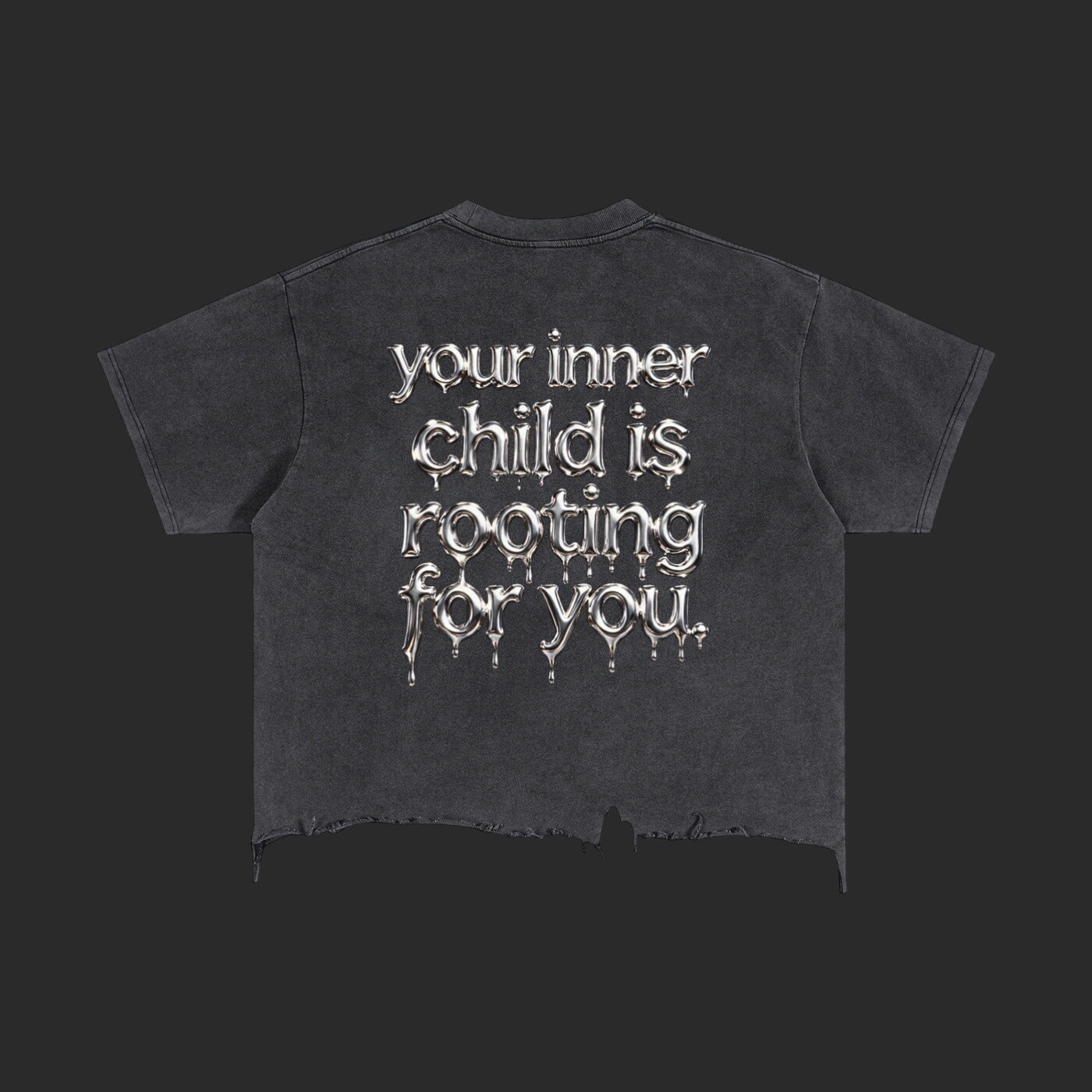 Vintage Wash Boxy Distressed Drip T