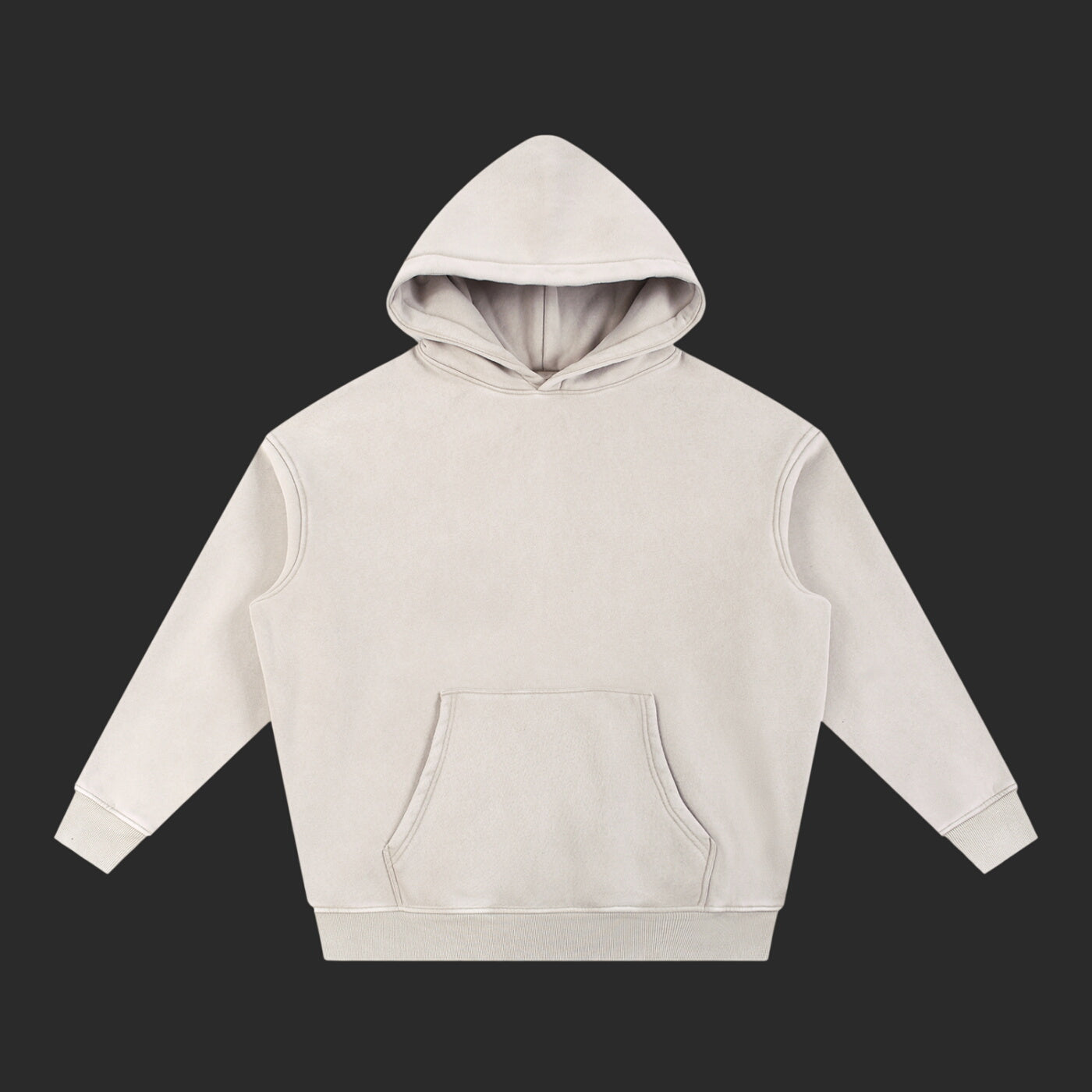 Snow Wash Fleece Oversize Drip Hoodie