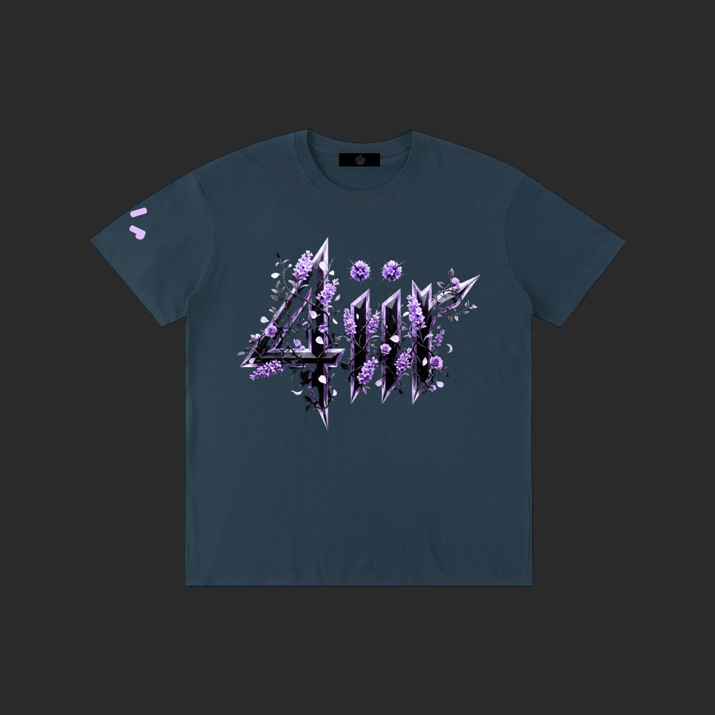 Purple Floral 4iir T