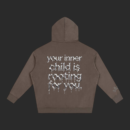 Oversize Fleeced Drip Hoodie