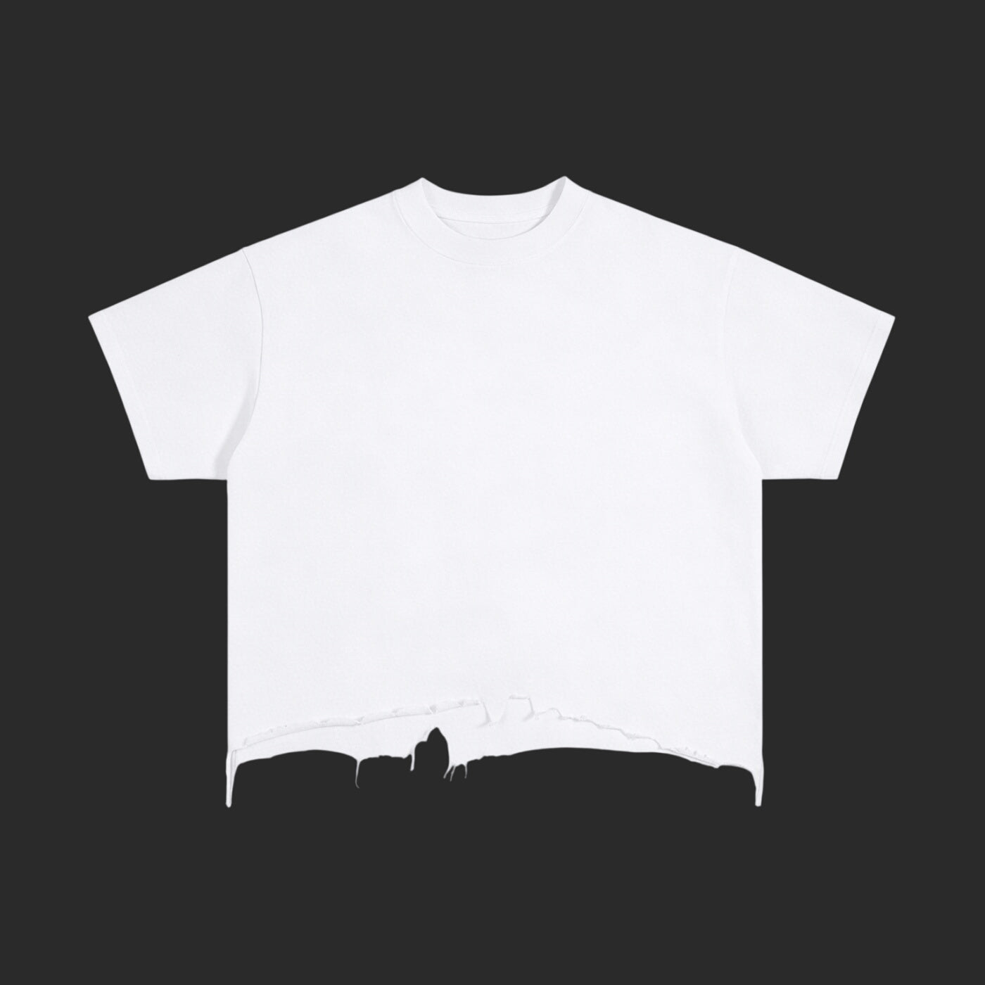 Vintage Wash Boxy Distressed Drip T