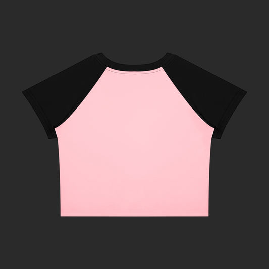 Melt My Heart Crop Block Baby T